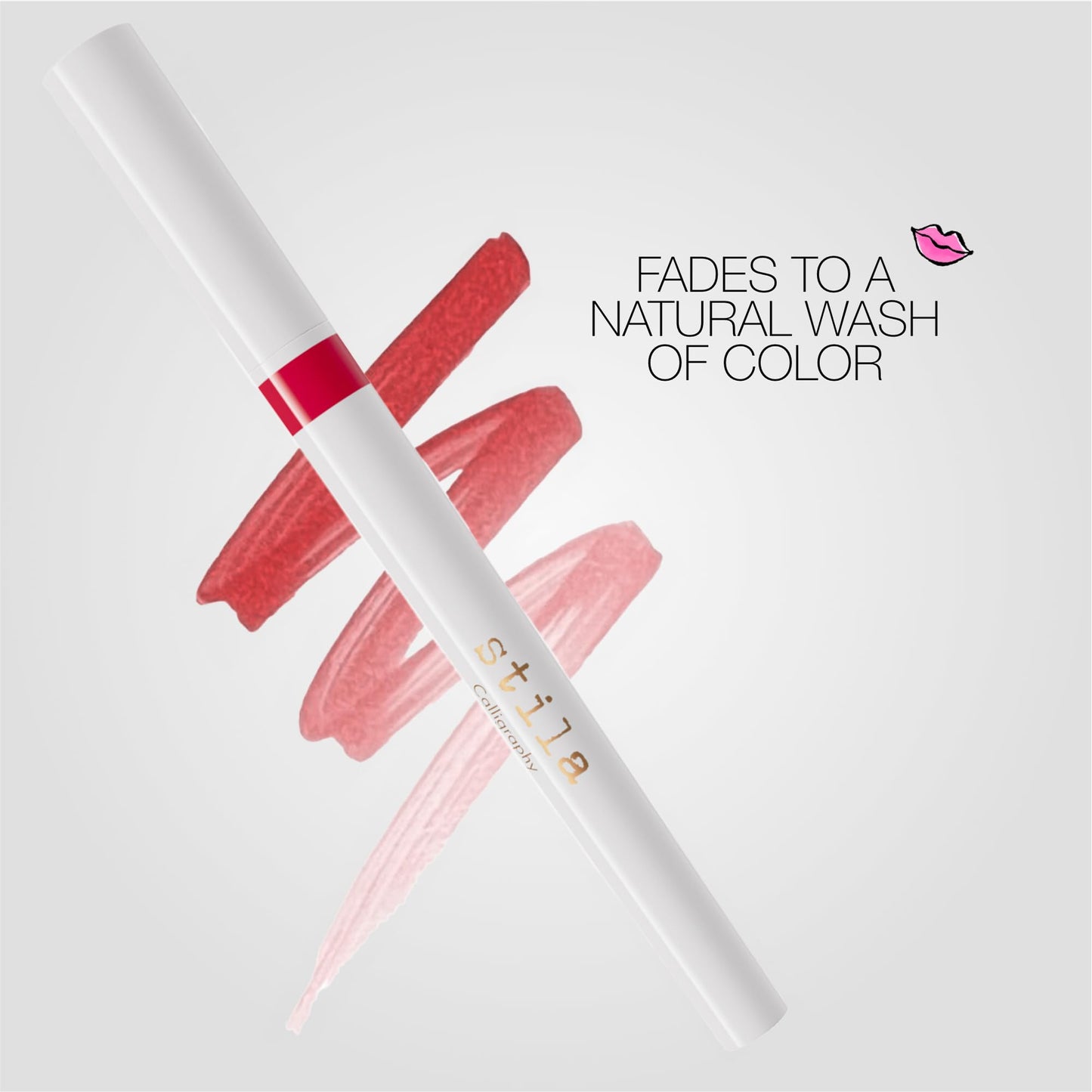 stila Calligraphy Lip Stain | Long-Lasting Tint, Moisturizing, Transfer-Proof, Lightweight, Sheer Buildable Color, Fades to a Natural Wash of Color |