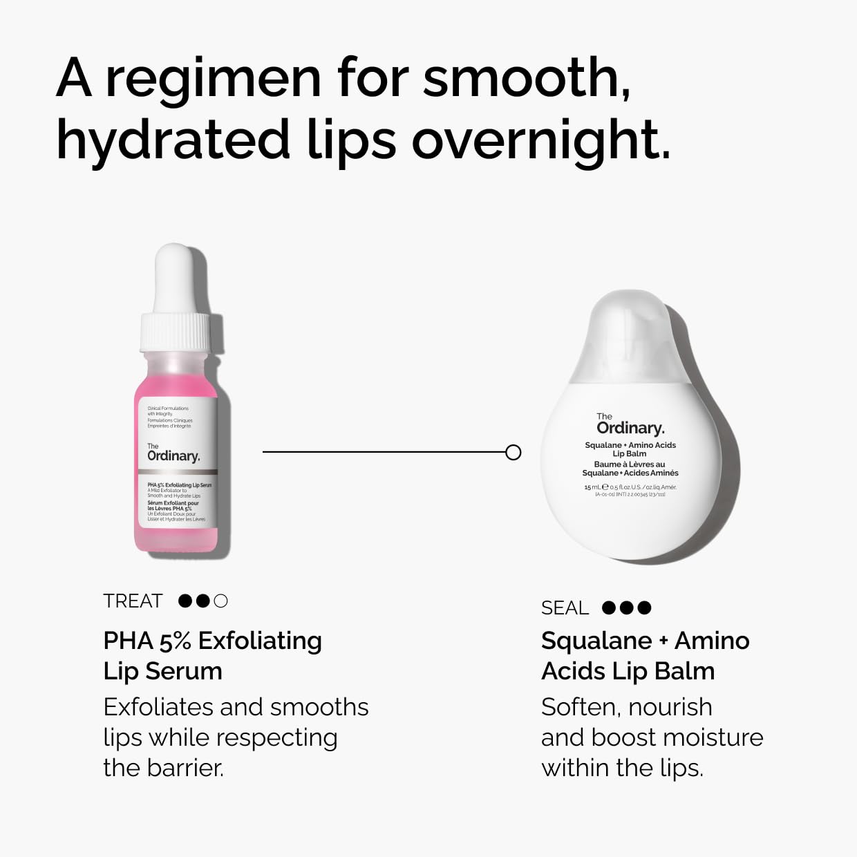 The Ordinary Squalane + Amino Acids Hydrating Lip Balm, for Lips, Elbows, and Cuticles, 0.5 Fl Oz Beauty and Personal Care The Ordinary
