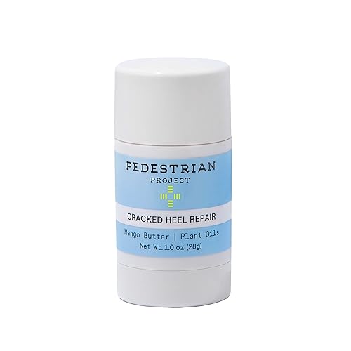 Pedestrian Project Cracked Heel Repair Foot Care Balm, Smooths & Fills Cracks & Rough Skin with Healing Shea & Mango Butters, Vegan, Cruelty Free, 1