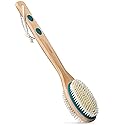 MainBasics Back Scrubber Shower Brush Long Handle Dual Sided Body Brush with Exfoliating Soft Bristles for Back Scrubbing Deep Cleaning and Body Wash