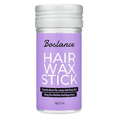 Boslance Hair Wax Stick - Strong Hold Styling Wax, Matte Finish Slick Back Stick, Easy Application - Styling Wax for All Hair Types?Natural