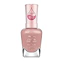 Sally Hansen Color Therapy Nail Polish | Biotin, Argan Oil, Long Lasting, Healthy Nails, Nail Strengthener, Opaque | 199 Eiffel in Love | Mauve Pink
