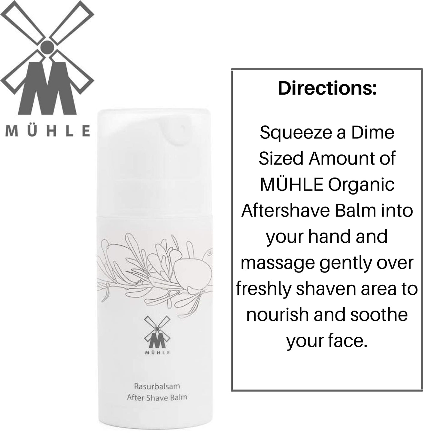 MÜHLE Organic Aftershave Balm, 100 ml Beauty and Personal Care MÜHLE