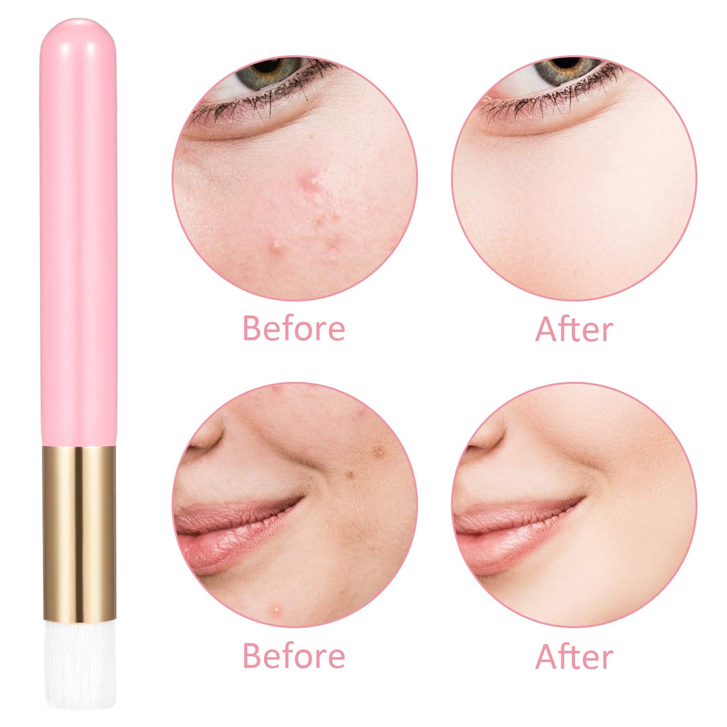 20 Pcs Eyelash Shampoo Brushes,Lash Shampoo Brush Lash Extension Brushes for Cleansing Peel Off Blackhead Remover Tool