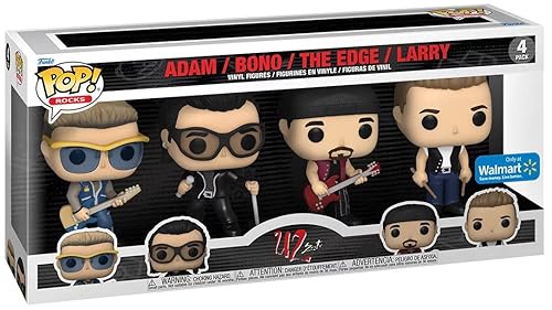 Funko Pop! Rocks: U2 - Zoo TV - Adam/Bono/The Edge/Larry - 4pk Vinyl Figure