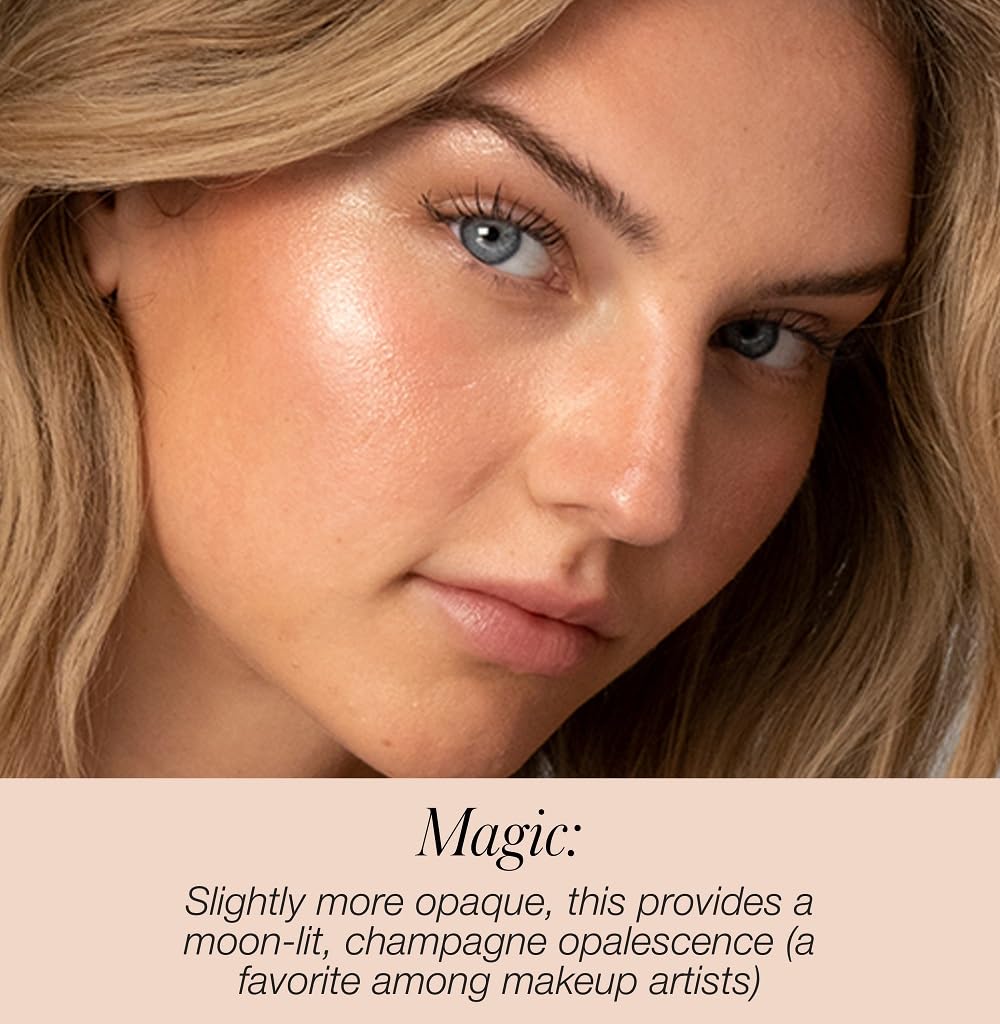RMS Beauty Luminizer - Natural Cream Highlighter, Lightweight Radiance Enhancer, Buildable Glow for Face & Body, Hydrating, 0.35 oz