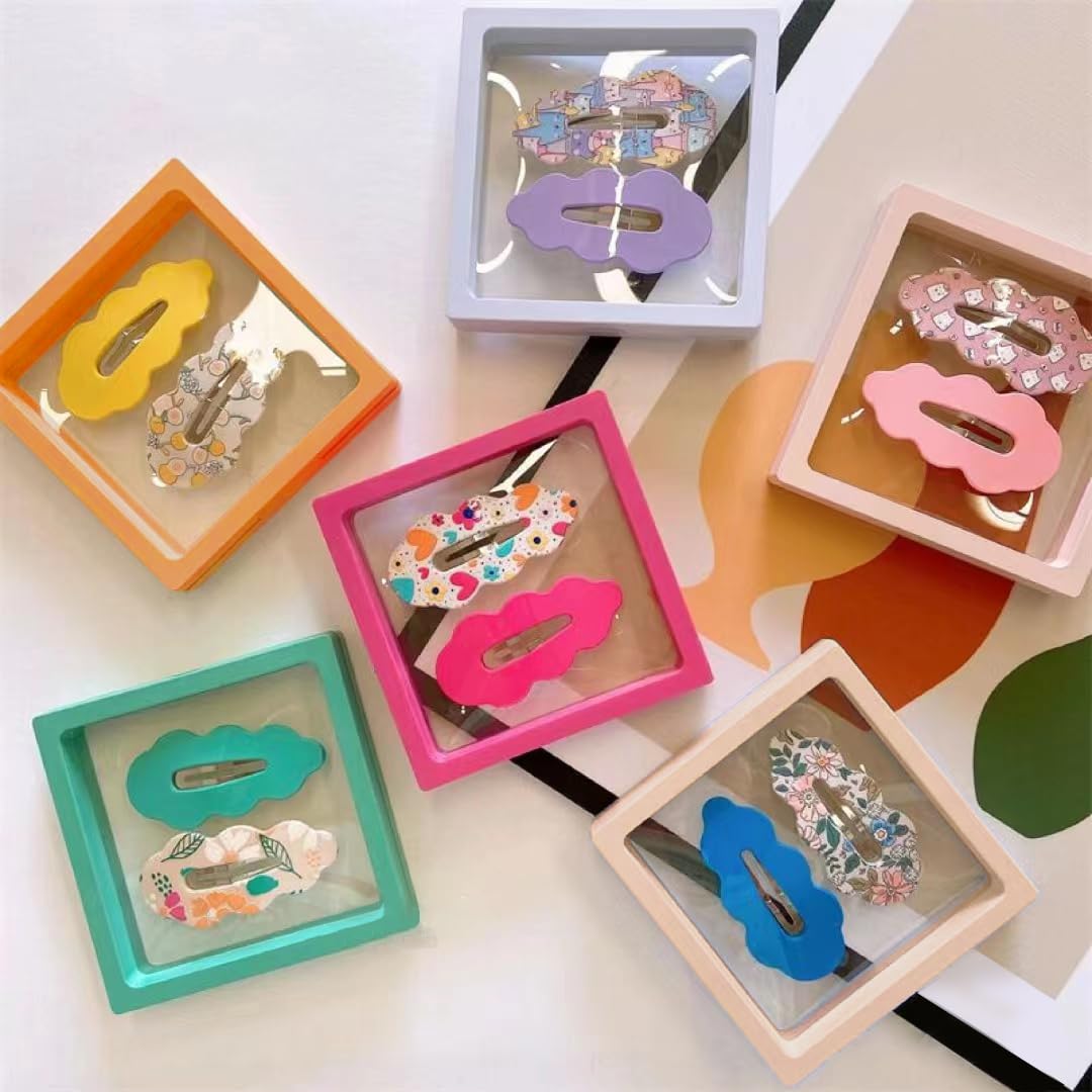 Ailison 12PCS 3D Floating Frame Display Stand, Jewelry Box, Gift Box, Ornament Organizer, Small Travel Jewelry Box, PE Film Anti-Oxidation, Suspended…