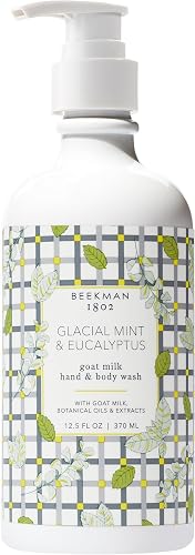 Beekman 1802 Goat Milk Hand Soap - Moisturizing Body Wash & Liquid Hand Soap for Sensitive Skin, Hand & Body Wash, Natural Soap with Goat Milk & Aloe