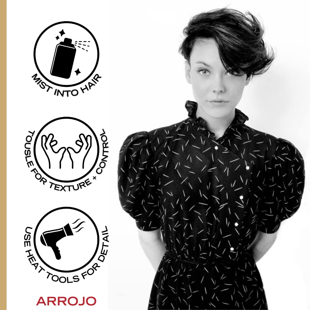 ARROJO Primp Working Spray for Hair - Fast Drying Hair Spray, Humidity Defense Hair Styling Working Spray - Adds Shine & Hold - Conditioning Grip