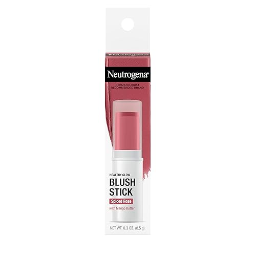 Neutrogena Healthy Glow Blush Stick, Easy to Use Lightweight Makeup, Ultra Creamy Cheek Color with Mango Butter Leaves Skin with a Natural Looking