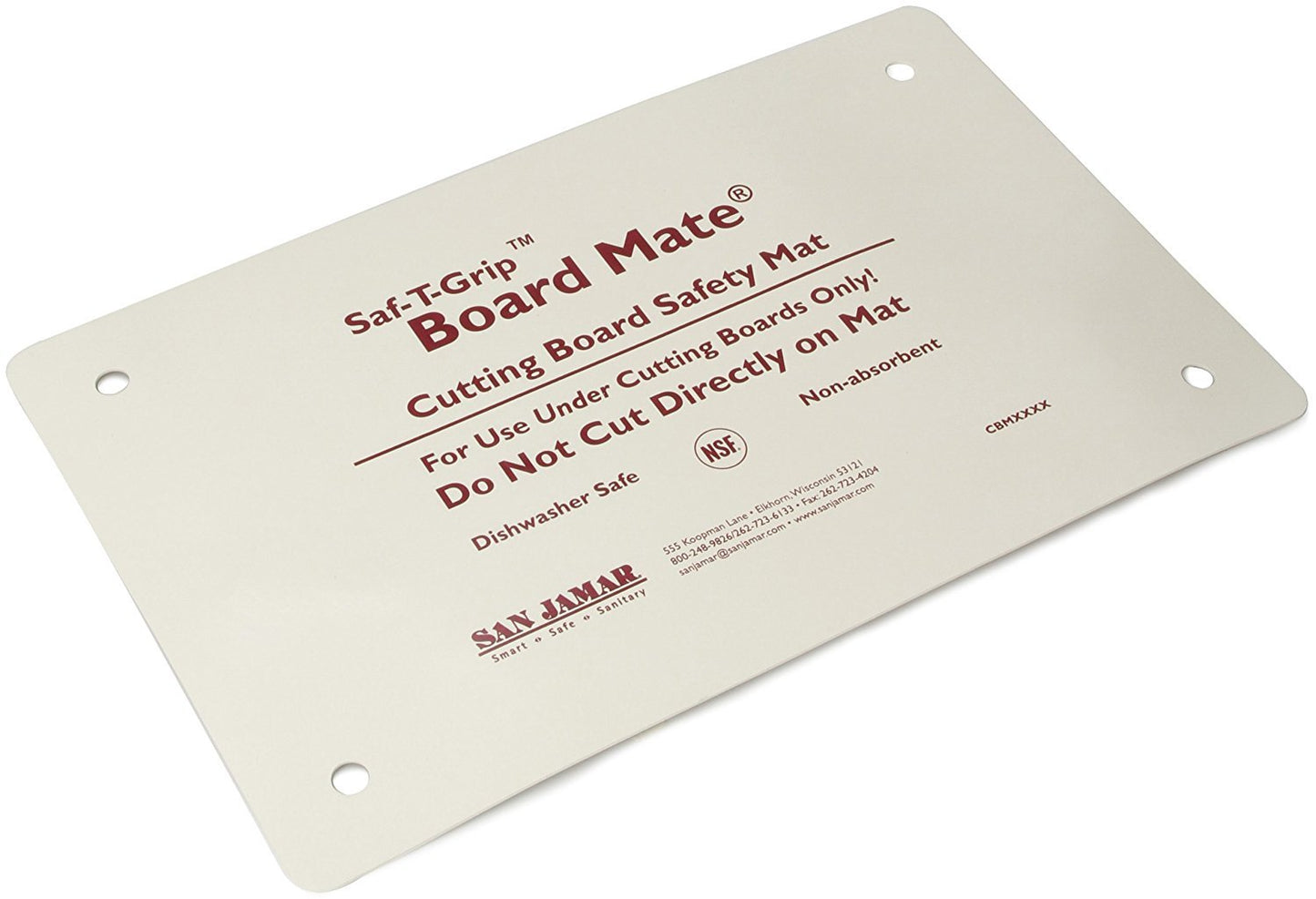 Carlisle FoodService Products CBM1016 Saf-T-Grip Board-Mate Nonslip Cutting Board Mat, 16" Width x 10" Height (Pack of 1)