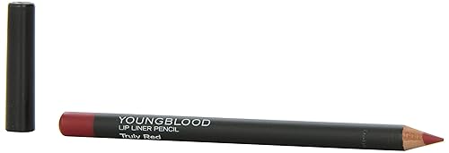 Youngblood Clean Luxury Cosmetics Lip Liner Pencil, Truly Red | Long Lasting Creamy Matte Lip Liner Pencil | Cruelty Free, Paraben Free, Gluten Free