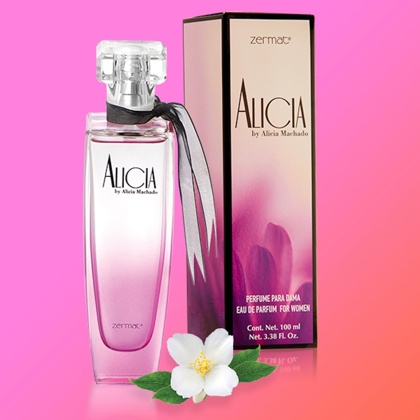 Zermat Alicia Fragrance for Her - Elegant and Woodsy Scent with Jasmine and Vanilla Notes