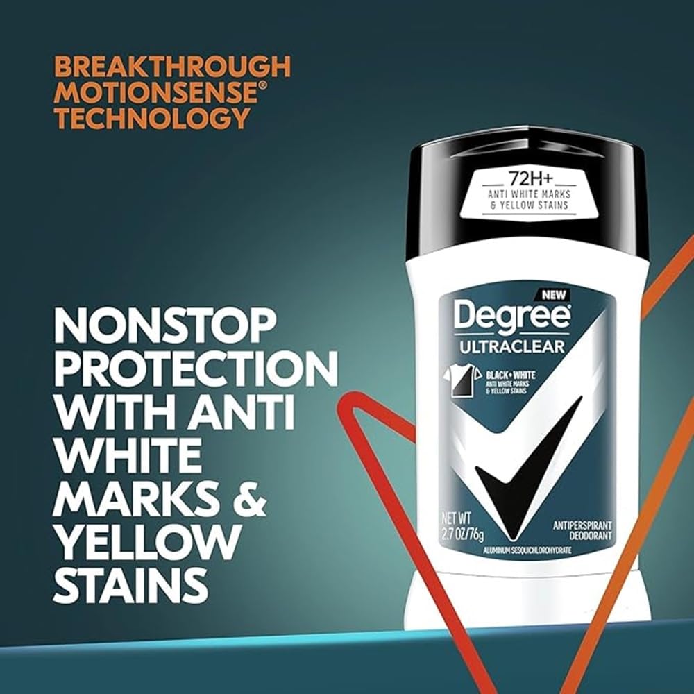 Degree Deodorant 2.7 Ounce Mens Ultra Clear Black & White (79ml) (2 Pack) Beauty and Personal Care Degree