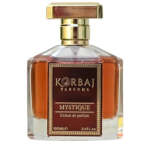 KORBAJ PARFUMS Mystique - Arabian Perfume for Women and Men, EDP Mens Cologne with Rosemary, Pink Pepper, Petitgrain - Jasmine, Neroli, Orris Root