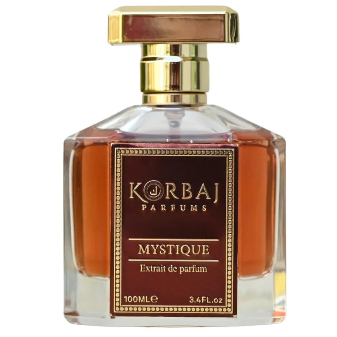 KORBAJ PARFUMS Mystique - Arabian Perfume for Women and Men, EDP Mens Cologne with Rosemary, Pink Pepper, Petitgrain - Jasmine, Neroli, Orris Root