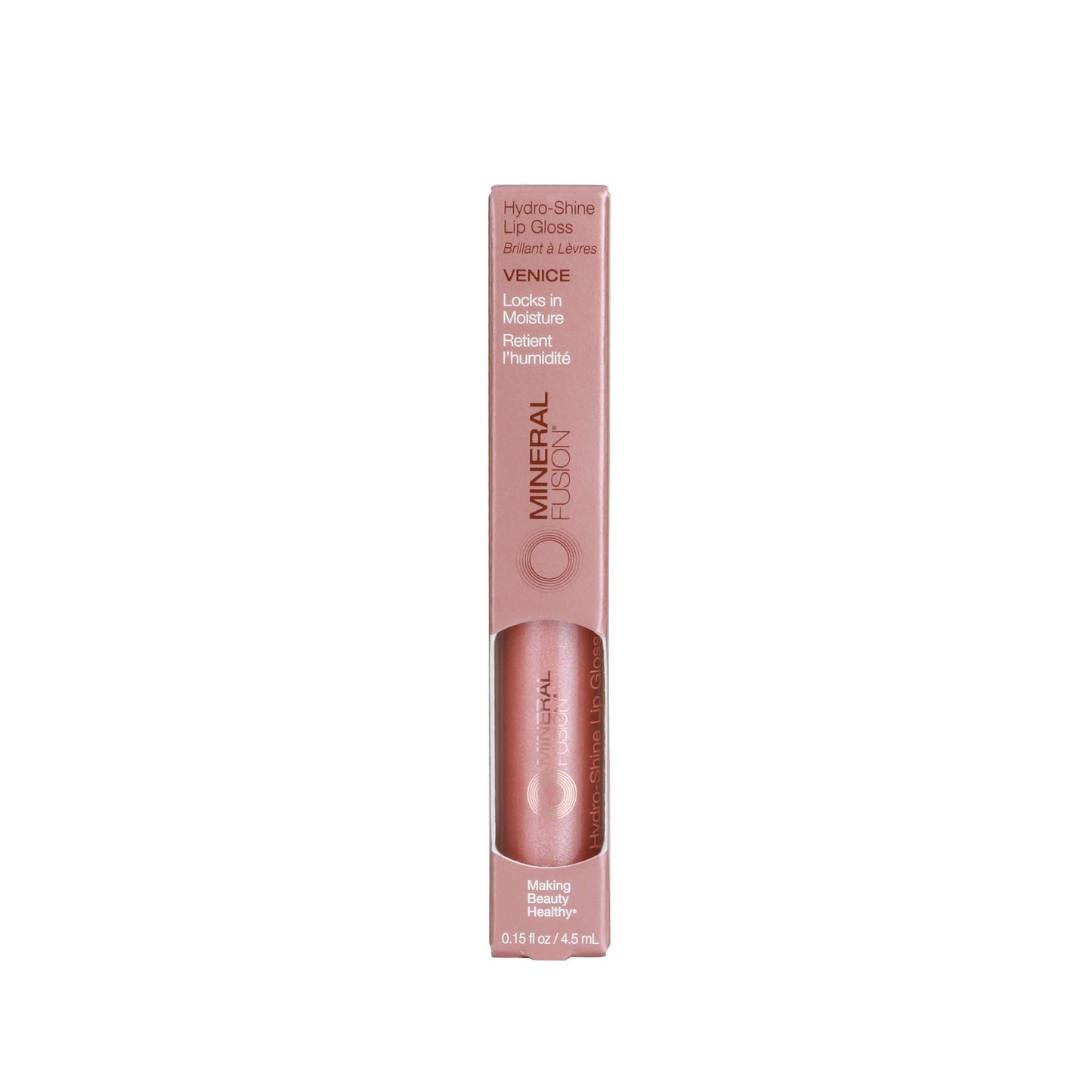 Mineral Fusion, Lip Gloss Hydro Shine Venice, 0.15 Ounce