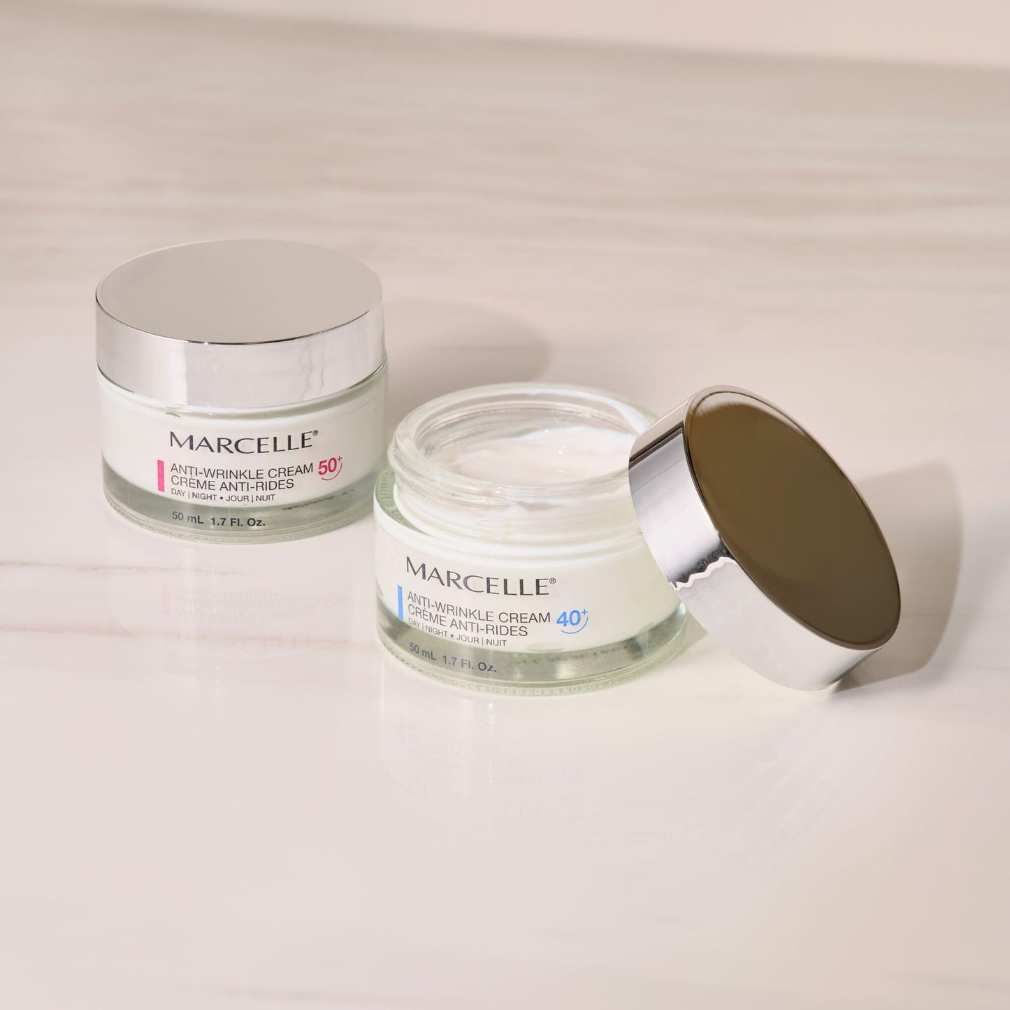 MARCELLE Anti-Wrinkle Cream, Ages 50+, 1.7 ounces