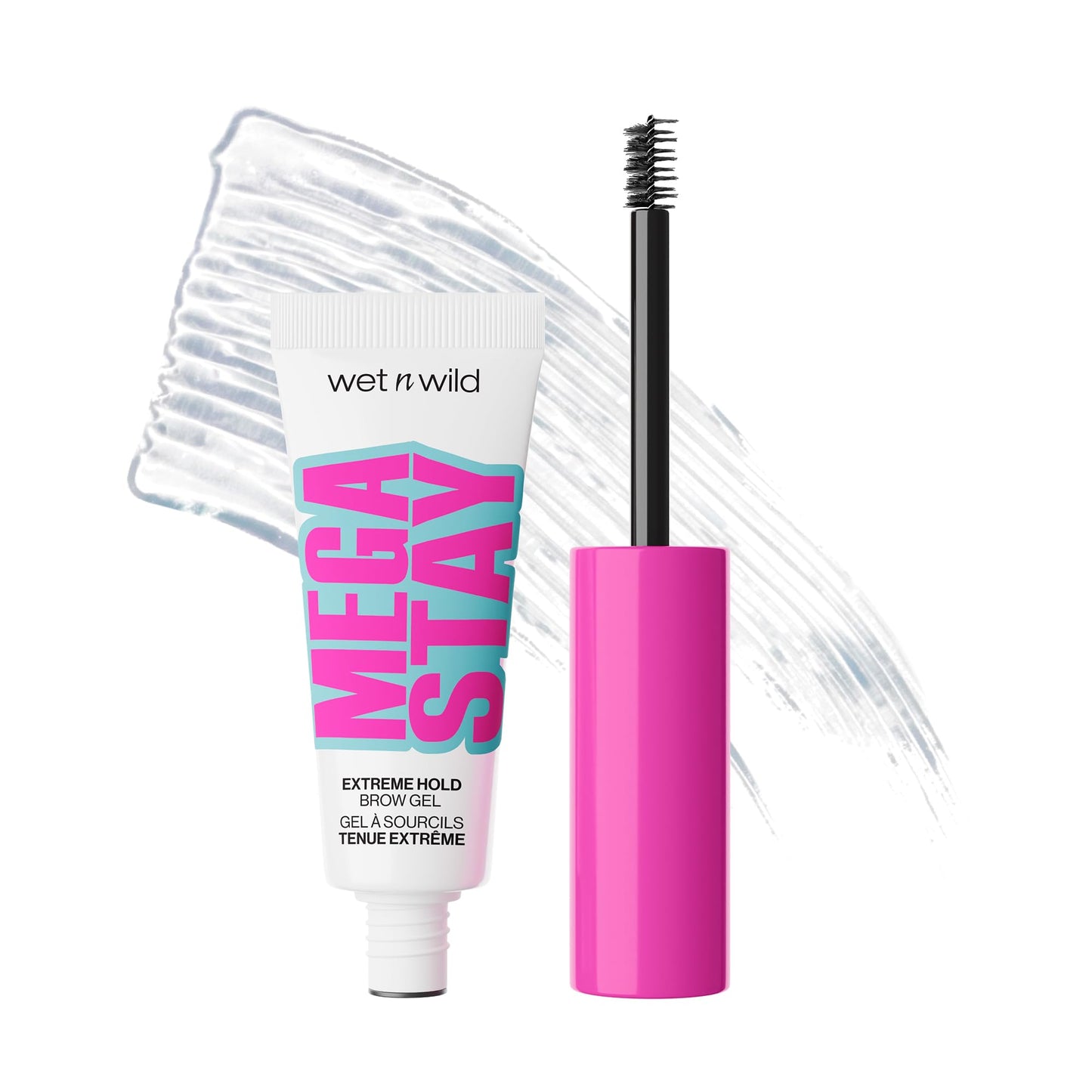 wet n wild Mega Stay Extreme Hold Brow Gel, Lightweight, Non-Sticky & Flake-Free Formula, Long-Lasting 16-Hour Wear, Sculpted & Laminated Brow Look