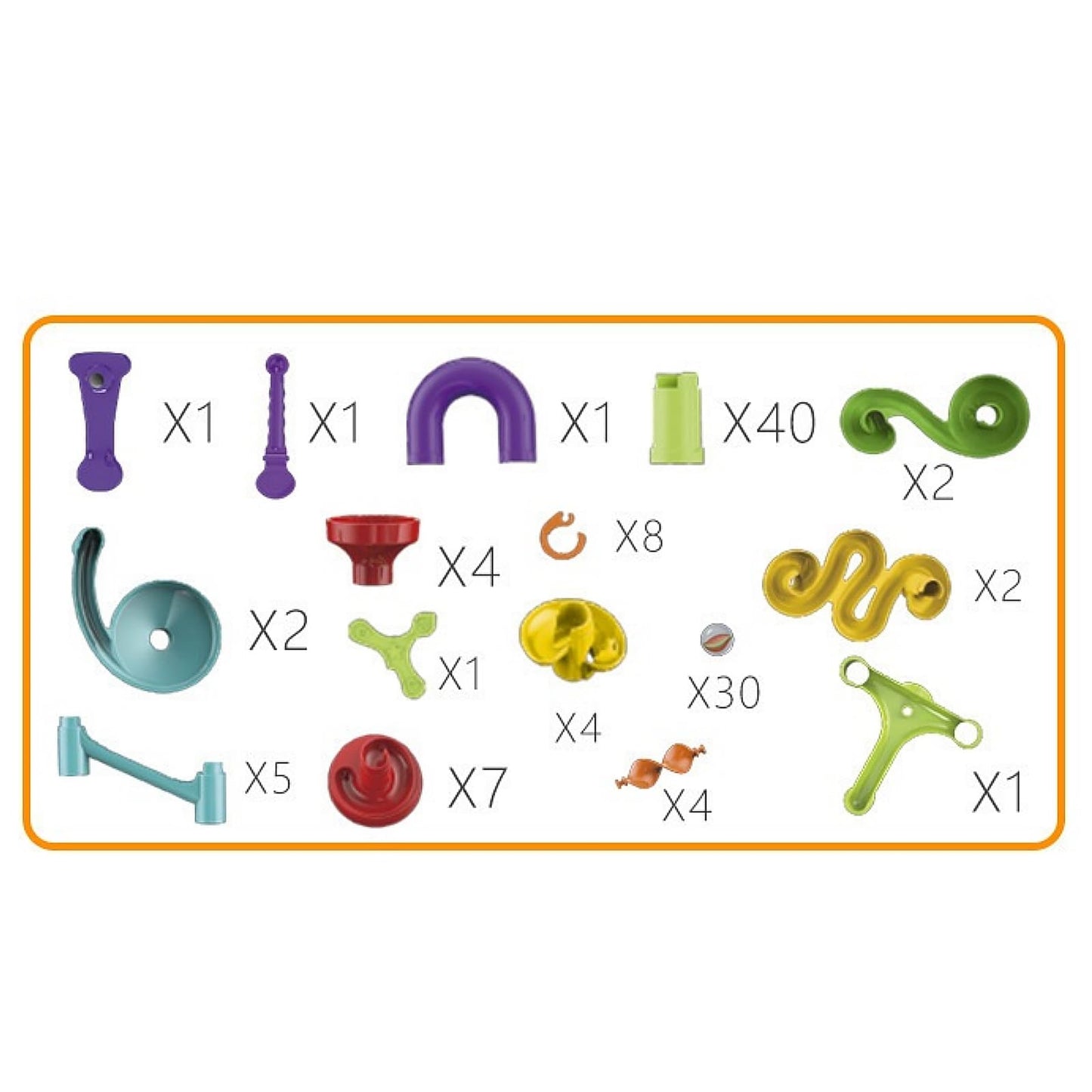 Marble Run Pipeline 113pcs Construction Set – STEM Building Blocks with Spiral Ladder, Rotating Funnel & T-Track for Kids Ages 4-8