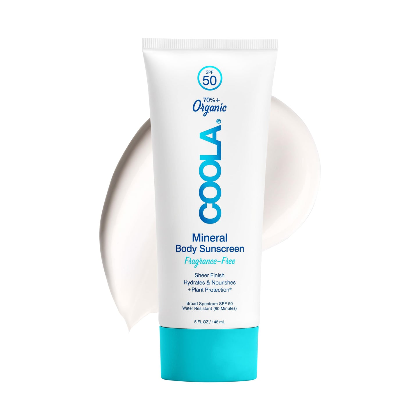 COOLA Organic Mineral Sunscreen SPF 50 Sunblock Body Lotion, Dermatologist Tested Skin Care For Daily Protection, Vegan and Gluten Free, Fragrance
