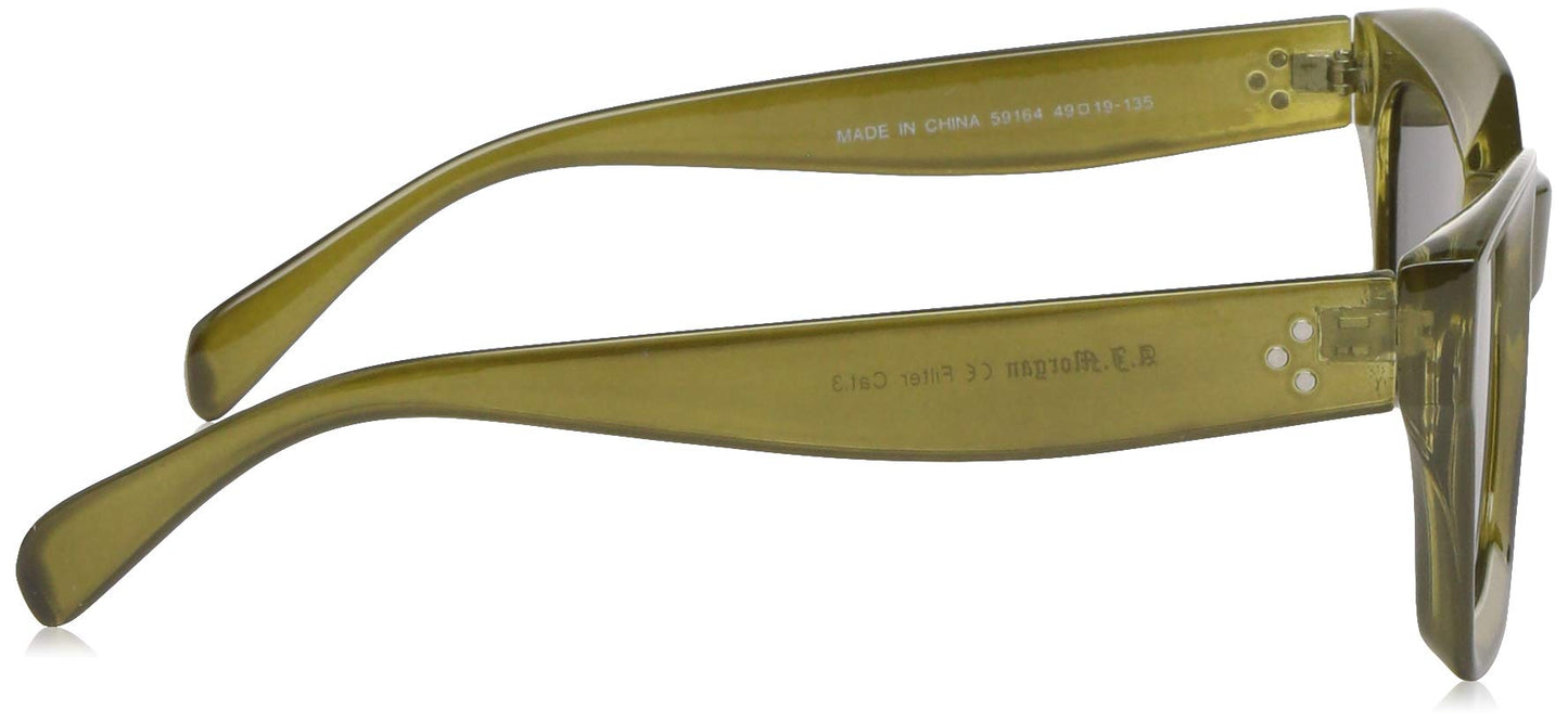 A.J. Morgan Potent 59164-OLV Round Sunglasses, Olive, 48 mm