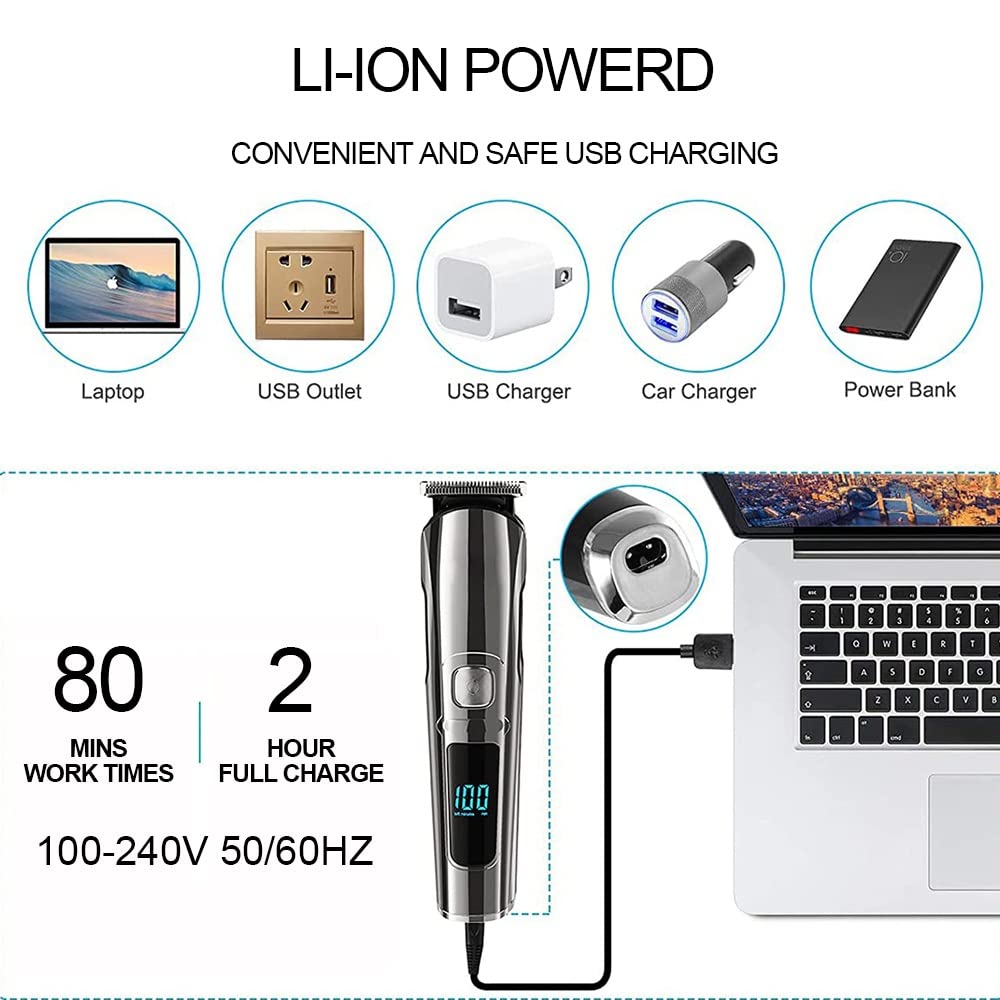 ZUIAI Hair Cutting Machine Clipper Multifunctional Trimmer for Men Nose Trimmer Beard Hair Clippers Professional Electric Hair Shaving Beauty and Personal Care ZUIAI