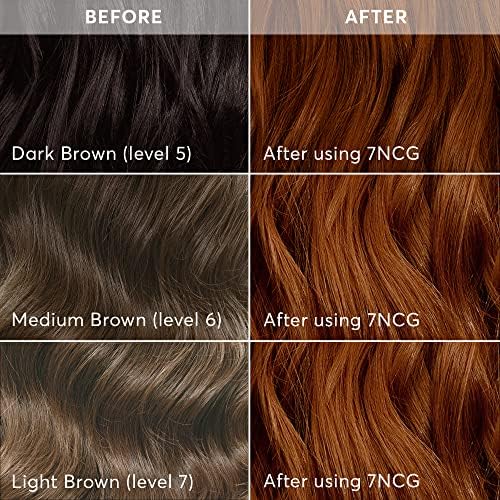 Madison Reed Radiant Hair Color Kit - 7NCG Light Golden Copper (Genova Red), Salon-Quality Permanent Hair Dye, Superior Gray Coverage & Dimensional