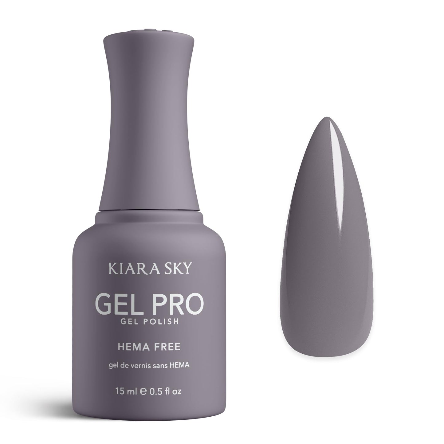 KIARA SKY Gel Pro HEMA-Free Gel Nail Polish | Full Coverage, 28+ Day Wear, Self-Leveling, UV/LED Soak-Off, 0.5 fl oz | Shady #105 Beauty & Personal Care KIARA SKY