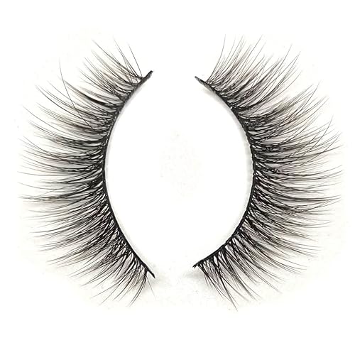 Natural Flutter Lashes by Uptown Lashes, Natural Look False Eyelashes with a Soft, Glam Look - Available in Silk Synthetic Fake Lashes & Mink