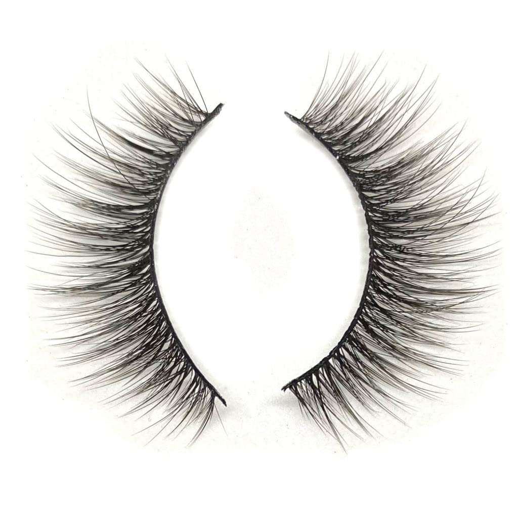 Natural Flutter Lashes by Uptown Lashes, Natural Look False Eyelashes with a Soft, Glam Look - Available in Silk Synthetic Fake Lashes & Mink
