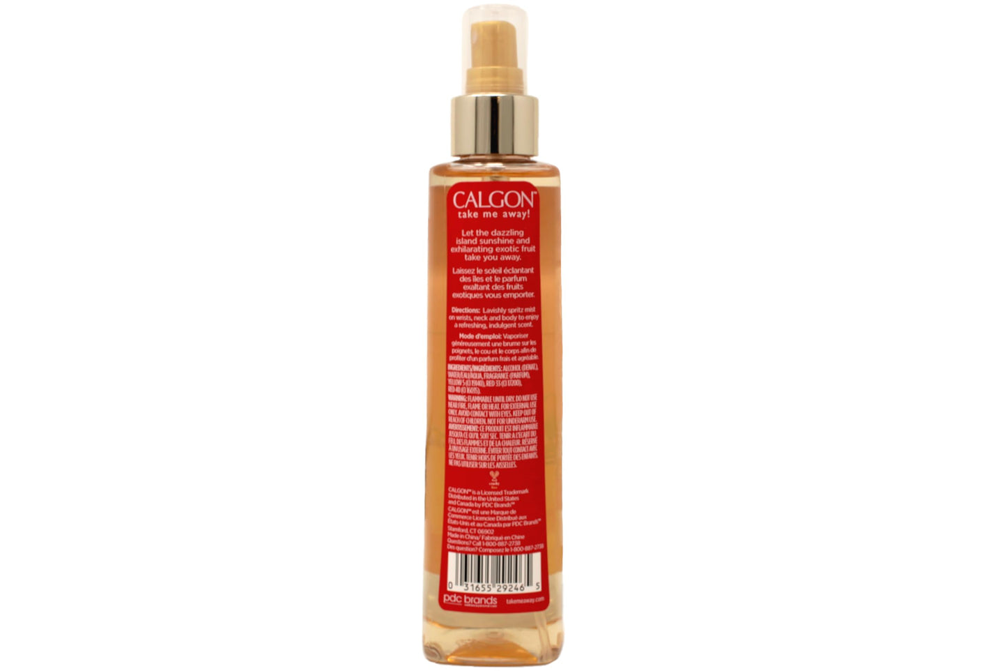 Calgon Hawaiian Ginger Fragrance Body Mist 8 oz ( Pack of 9)