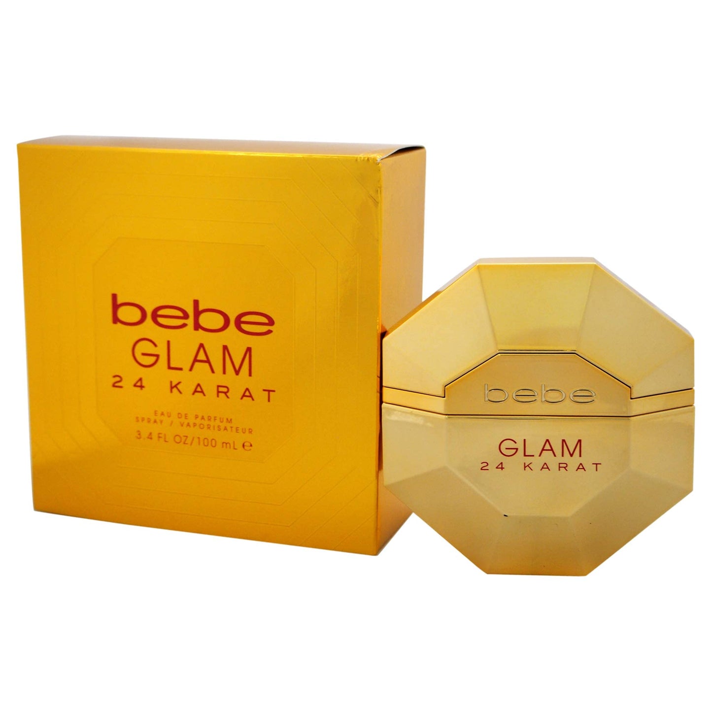 Bebe Glam 24 Karat Floral Fruity Fragrance, 3.4 Ounce