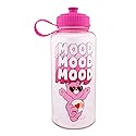 Care Bears Love-A-Lot Bear Mood Plastic Water Bottle With Spill-Resistant Sports Cap Lid | Holds 34 Ounces