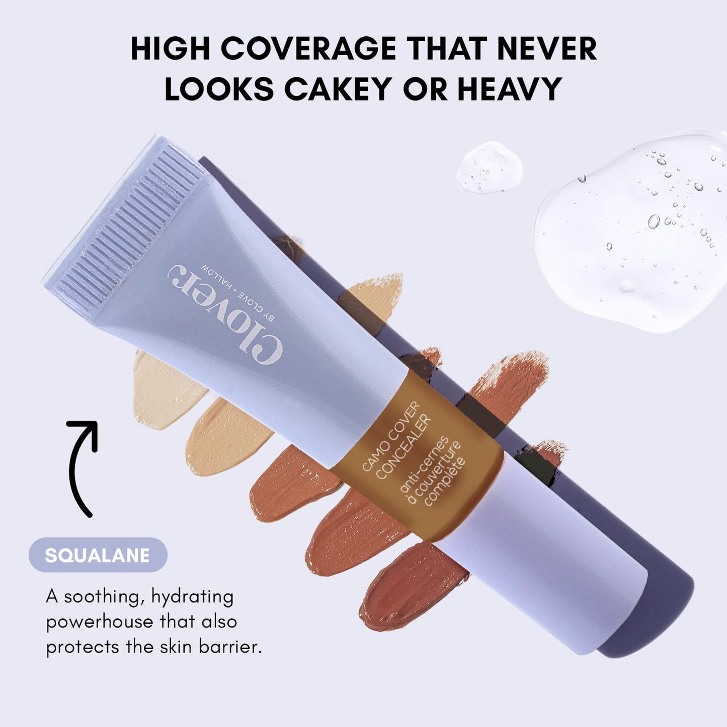 Clover Camo Cover Face & Under Eye Concealer Cruelty-Free & Vegan Natural Makeup