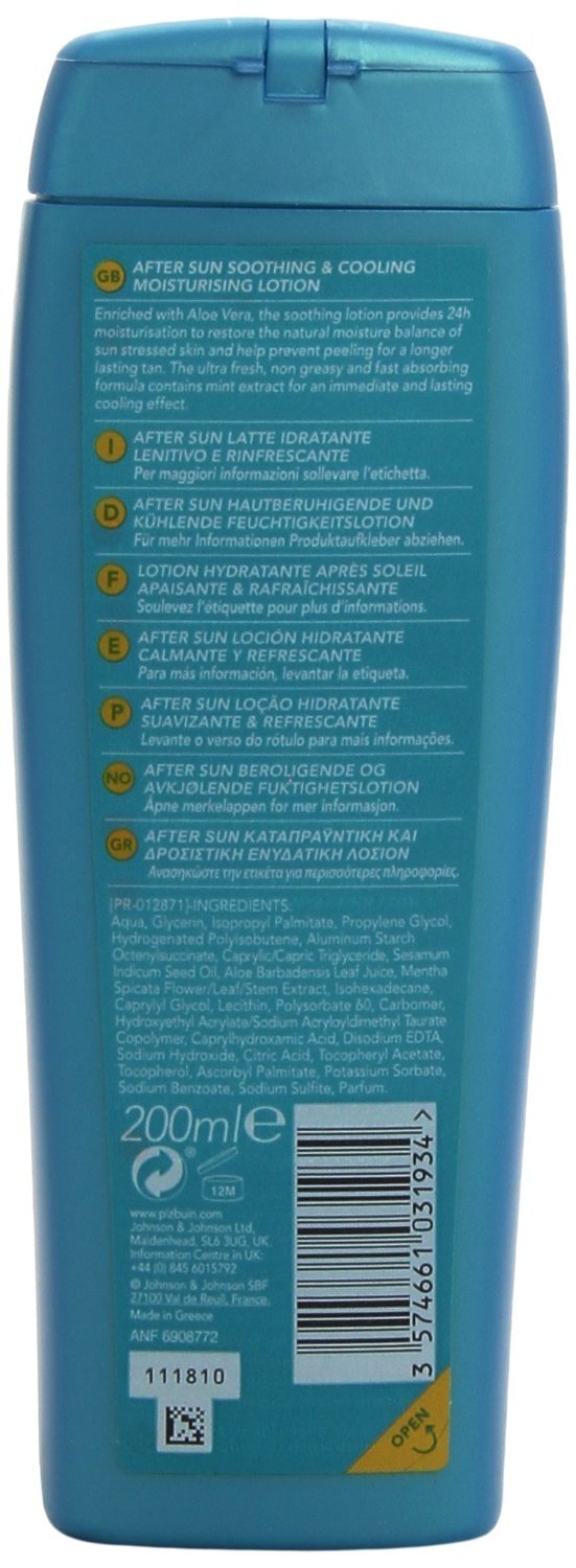 Piz Buin After Sun Soothing and Cooling Moisturizing Lotion for Unisex, 6.8 Ounce