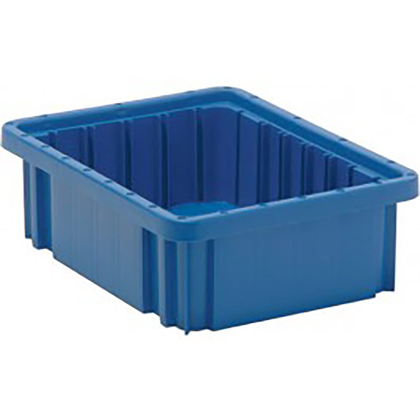 Quantum Storage Systems Polypropylene Dividable Grid Container, 10-7/8"L x 8-1/4"W x 3-1/2"H - Blue, 20 Pack