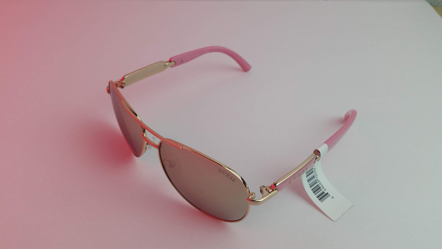 GUESS GU7295 Shiny Rose Gold/Bordeaux Mirror One Size