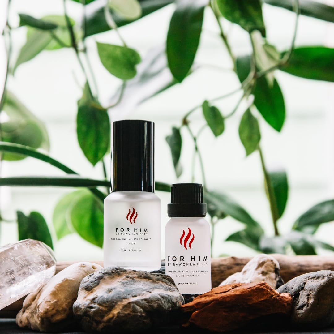 RawChemistry for Him Set - A Pheromone Infused Cologne Gift Set - Bold, Extra Strength Formula