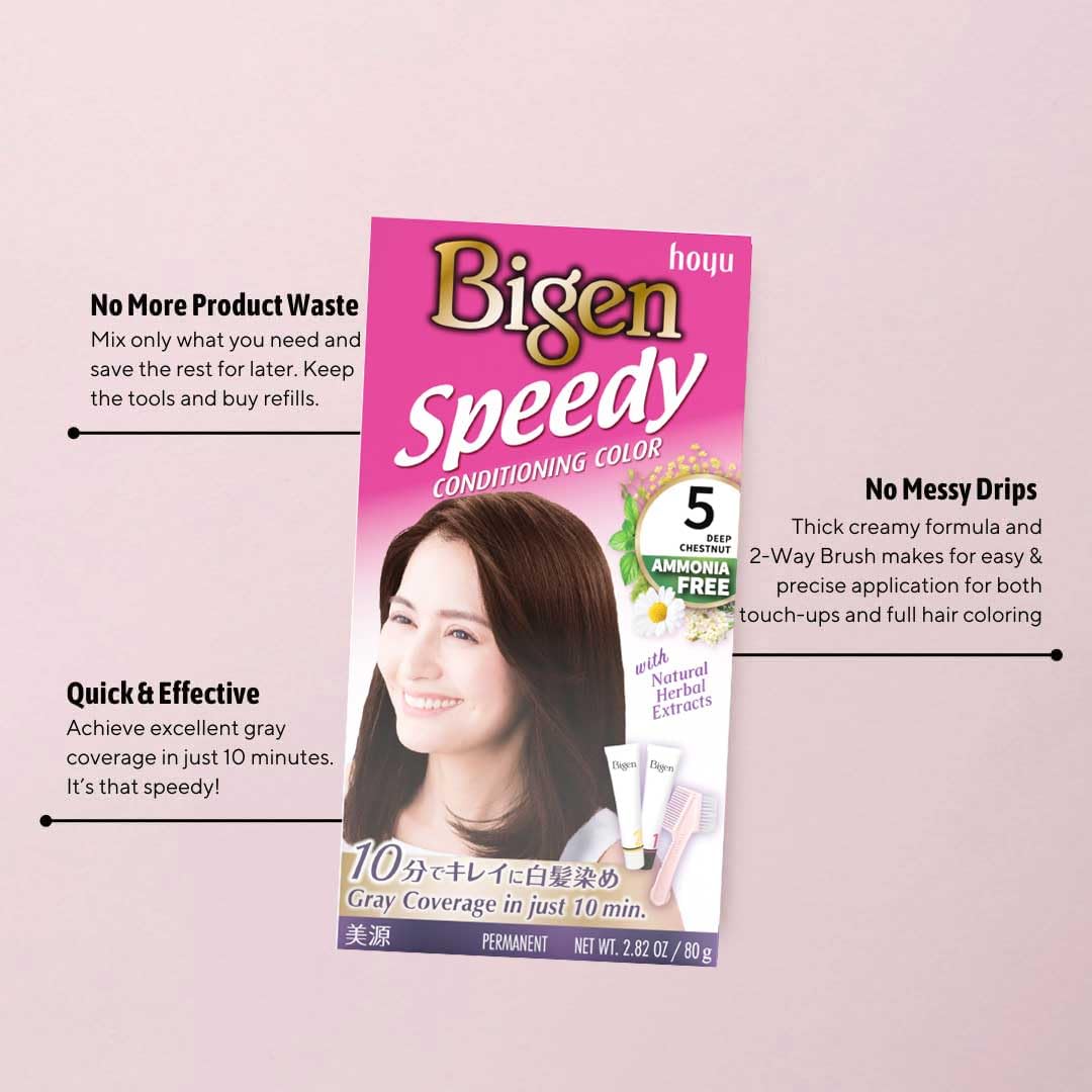Bigen Speedy Conditioning Color Refill: 6 Medium Brown - 3 Pack