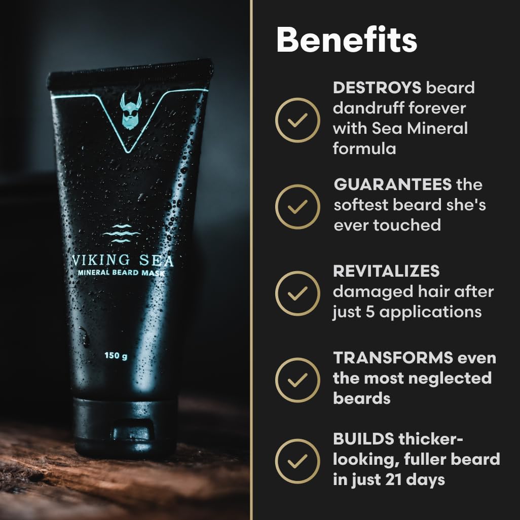 The Complete Beard Growth Kit by Beard Struggle - Mens Grooming Kit with Balm, Mask, Conditioner, Wash & Oils - Asgardian Secret, Gold Collection Beauty and Personal Care The Beard Struggle