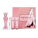 Paris Hilton Rose Rush 4 Pieces Gift Set for Women, (3.4 Ounce Eau de Parfum Spray + 3.0 Ounce Body Lotion + 3.0 Ounce Shower Gel + 0.3 Ounce Eau de