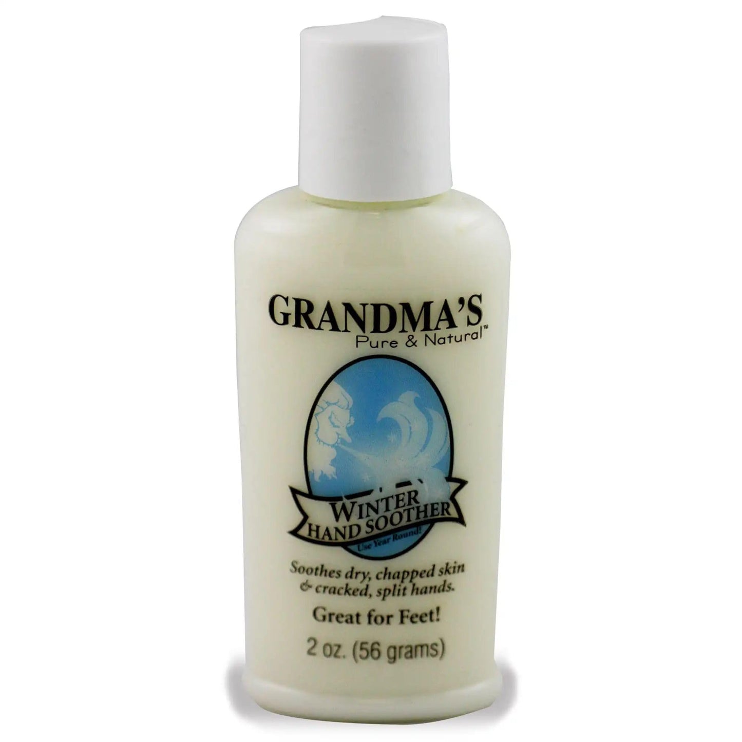 Grandma’s Winter Hand Soother - Natural Dry Skin & Hand Cream for Cracked Hands, Chapped Skin & Feet - 2 oz Travel Size Moisturizing Lotion by Remwood
