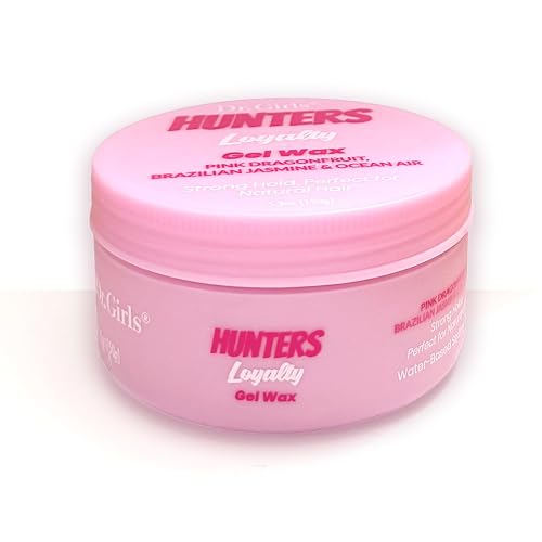 Dr. Girls HUNTERS Edge Control Hair Styling Gel Wax - Strong Hold, Water-Based with Nourishing Biotin & Castor Oil, 5.3 oz (Pink Dragonfruit