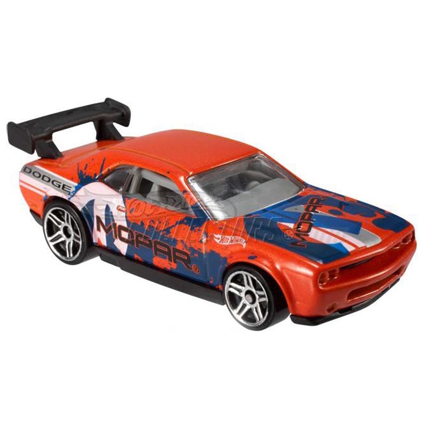 2012 Hot Wheels Dodge Challenger Drift Car Orange/Blue #229/247