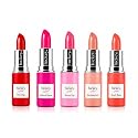 Hickey Lipstick Fashion Week Collection, 5 Piece Refill Set (Mile High, Birthday Suit, Walk of Shame, Beach Babe, Skinny Dip), Long Lasting Hydrating