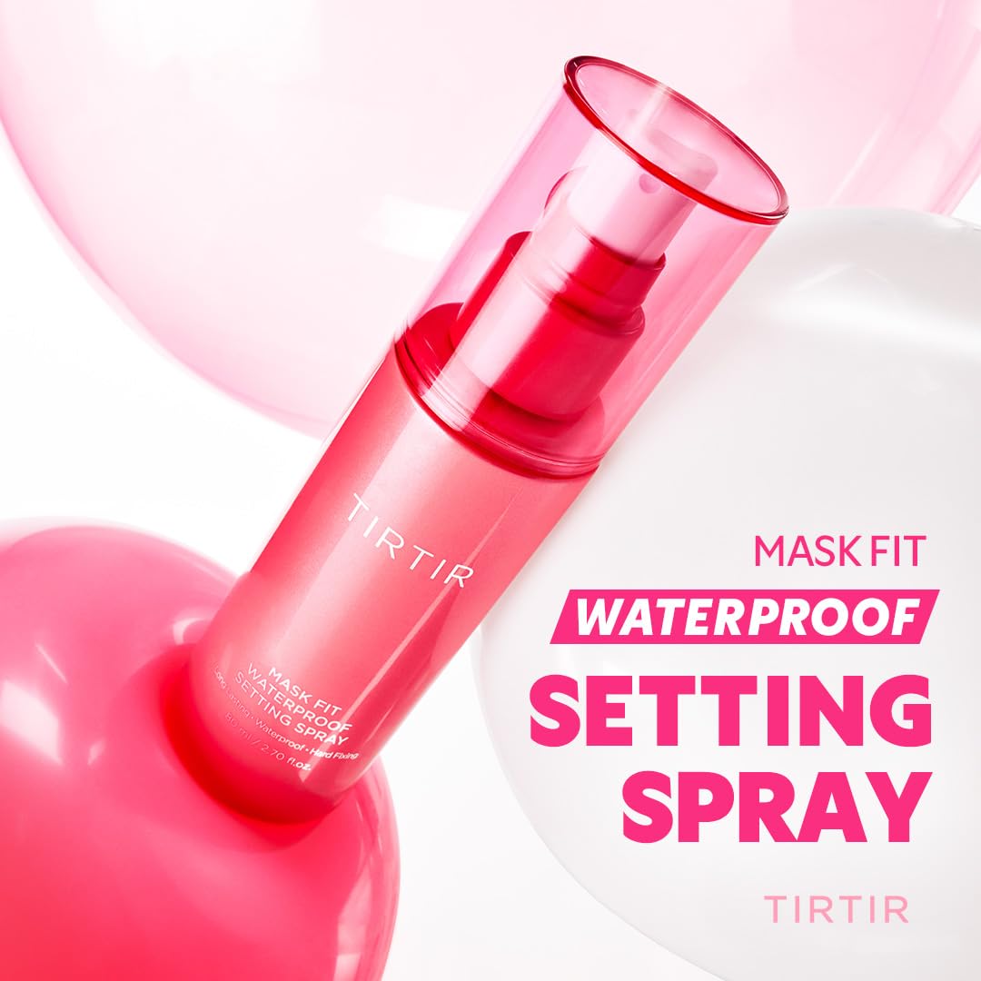 TIRTIR Waterproof Setting Spray - 24 Hour Long Lasting Fix, Sweatproof Water Resistant Makeup Finisher - Ethanol Free, Semi Matte Finish for Oily Skin Beauty and Personal Care TIRTIR
