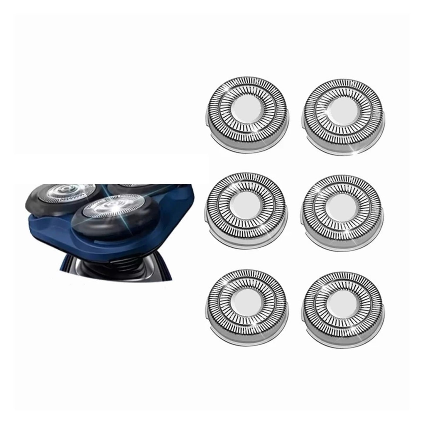 SH50 3/6/9pcs Replacement Electric Shaver Heads?Compatible For Philips?Series 5000 S5085 S5050 S5000 S5010 S5380 Razor Cutter Blade(Silver) Beauty and Personal Care LHOFWSIST
