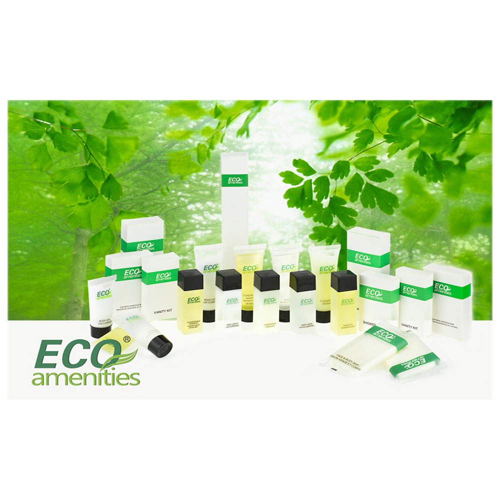 ECO amenities Shampoo Mini Flip-Cap Tubes - 1 fl oz (30 mL), 72 Count - Bulk Mini Shampoo Packs & Hotel Toiletries Bulk & Travel Toiletry Bottles