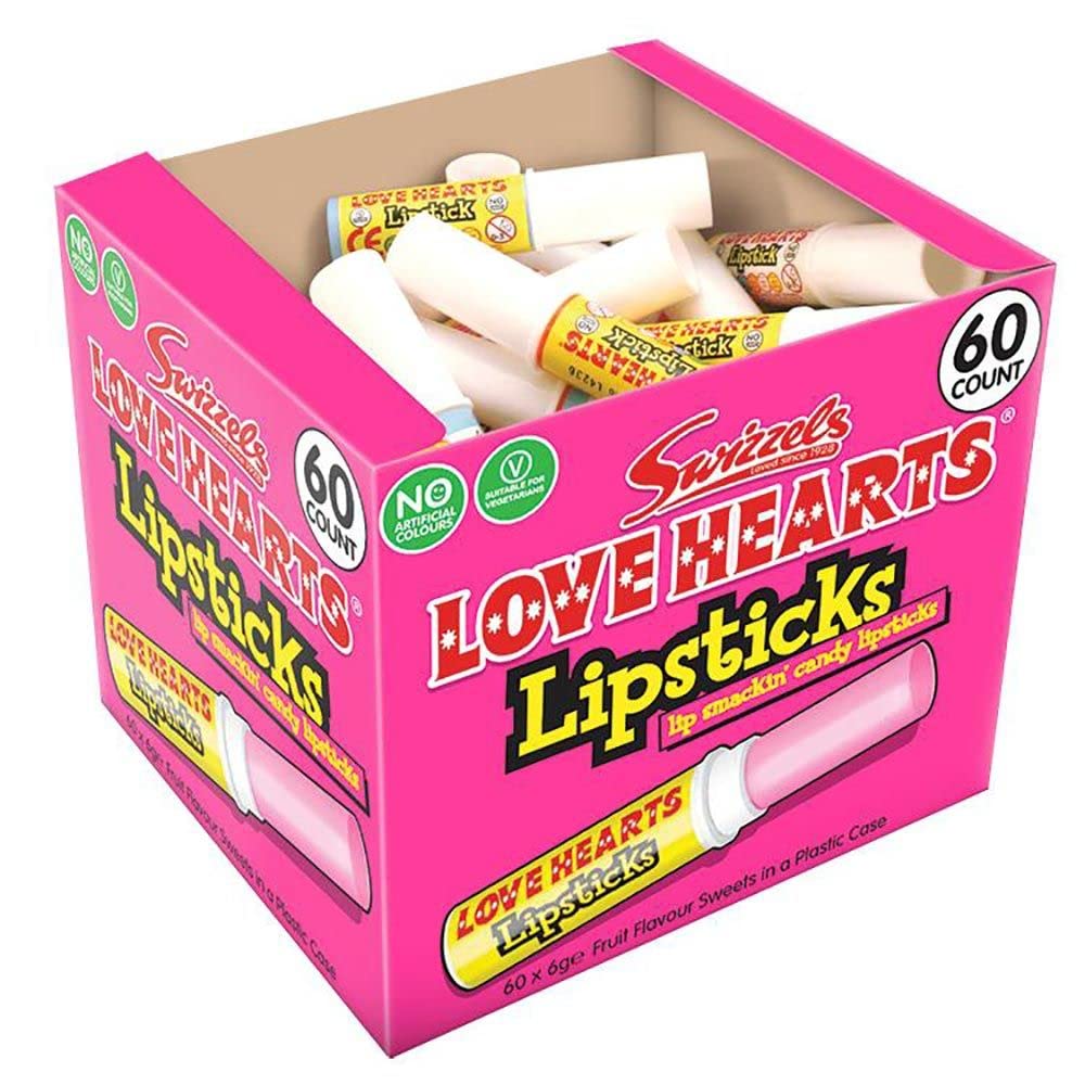 Swizzels Matlow Love Hearts Lipsticks (1 X 60)
